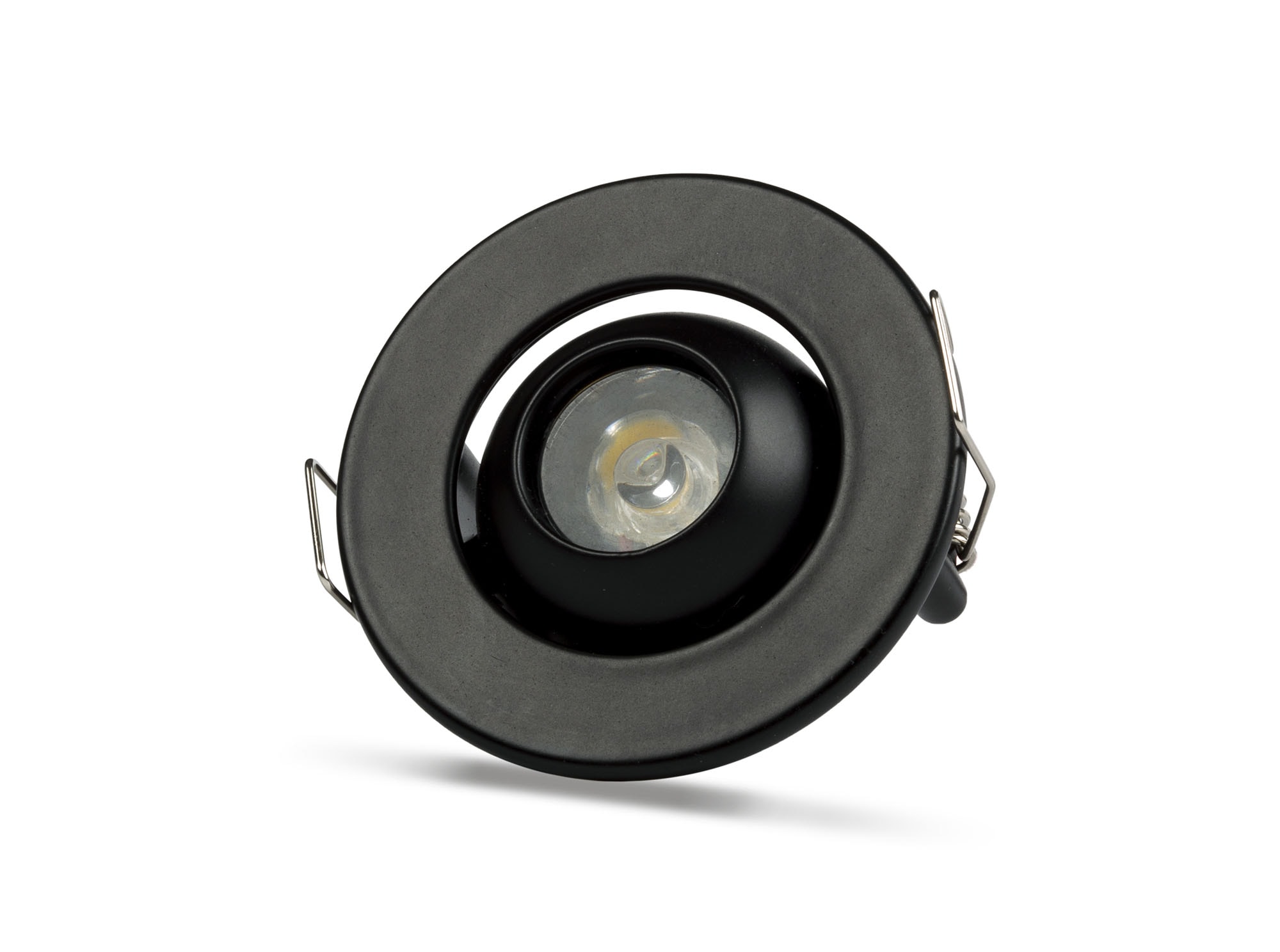 1W Recessed Mounted LED Spot Bull's Eye (Black)